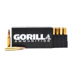 Gorilla Ammunition .308 WIN 168gr Sierra MatchKing© – 20 Round Box