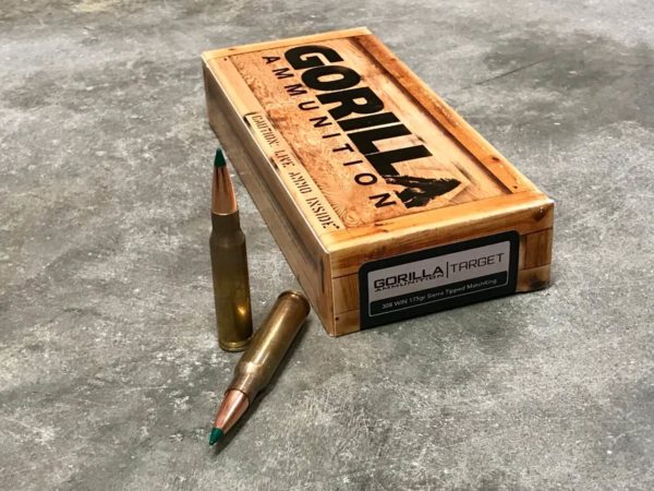 Gorilla Ammunition .308 WIN 175gr Sierra Tipped MatchKing â€“ 20 Round Box