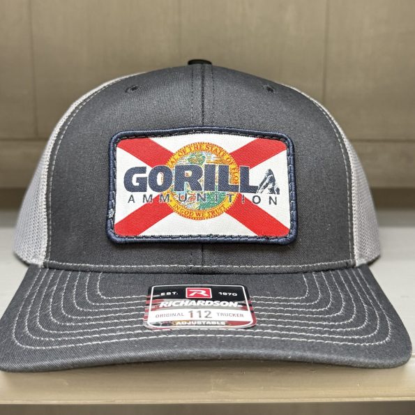 Florida Flag Trucker Hat - Black/Charcoal